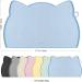 Coomazy Cat & Dog Bowl Mat - Silicone Lining Non-Slip Feed Mat (45x26cm Blue) for Easy Clean & Spill Prevention - Buy Online on GoSupps.com