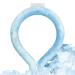 Collar Cooling Tube | Collar Ice Tube for Body Cooling Neck Wraps - Cooling Tube for Students Teachers Workers Anti-Heat Wraps for Travel Home School Concerts Littryee Sea Salt Blue Below 28 Degrees