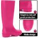 mysoft Women's Waterproof Knee High Rain Boots in Pink - Size 10 | Wellies Garden Footwear for All Weather - Buy Online on GoSupps.com