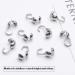 200Pcs Stainless Steel Calottes End Crimps for Jewelry Making - Buy Online on GoSupps.com
