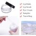 Kuou 10 * 15ml Empty Plastic Cosmetic Jars with Black Screw Lids - Travel Size Sample Containers for DIY Makeup Creams/Powder with Spatulas - Buy Online on GoSupps.com