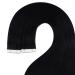 Youngsee Black Tape In Hair Extensions | 45cm Real Virgin Hair | Smooth Skin Weft | 5pcs 12.5g #1 - Buy Online on GoSupps.com