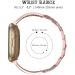 Mtozon Stainless Steel Bracelet for fitbit Sense/Versa 3 - Women's Rose Gold Bling Wristband - Buy Online on GoSupps.com