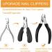 Premium 10-Piece Foot Nail Scissors Set | Stainless Steel Nail Clipping Tools for Thick & Ingrown Toenails - Black & Red - Buy Online on GoSupps.com