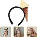 Beavorty Ice Cream Headband Ice Cream Cone Shape Headwear Novelty Unisex Adult Mini Food Hat On Headband Costume Party Accessories - Buy Online on GoSupps.com