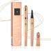 2024 Upgrade Magic Eyebrow Pencil - 3D Waterproof Microblading Eyebrow Pencil Contouring Pen 4 Tipped Precise Brow Pen Fine Stroke Microblading Eyebrow Pencil Natural Makeup (Light Brown)