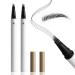 Boobeen lot de 2 stylos sourcils pour microblading crayons sourcils waterproof pour femmes permettant de cr er sans effort des traits naturels semblables des poils tenue toute la journ e 5 g (Lot de 2) #02 Dark Brown