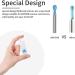 BAFOME Ear Cleaner Replacement Tips - Set of 6 Skin-Friendly Silicone Ear Wax Removal Accessories for Teens & Adults - Blue - Buy Online on GoSupps.com