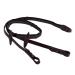 QHP anti-slip reins with leather straps dark brown warmblood
