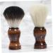 Fomiyes 3-in-1 Bartbrush Razor Foam Brush for Men - Soft Fur Beauty Tool Turban & Cat Telephone Charm Christmas Candlestick Rings Wooden Handle - Buy Online on GoSupps.com
