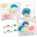 Angoily 8pcs Color Matching Bath Ball & Sponge Set | Body Scrubber Exfoliating Mitts & Shower Accessories for Men - Ideal Beauty Bath Supplies - Buy Online on GoSupps.com