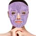 Newgo ice mask face ice eye mask reduce face swelling dark circles gel pearls hot heat cold compress face spa for pressure headache skin care (violet)