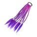 minkissy Wig Ponytail Hairpiece Braid Crochet Hair Extensions Ponytail Hair Extension Hair Accessories for Women Braids Girl Hair Braided Miss Hairpin Purple Photo High Temperature Wire 35X6X1CM Purple