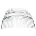 4 Pack of Clear Large 9cm Plain French Side Hair Combs Slides Grips Clips Hair Accessories for Women Girls by Glitz4Girlz