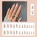 Justotry 24 Pcs Oval Swirl False Nails - Short Iridescent French Press on Nails with Nail Glue - Almond Stick on Nails for Women - Rainbow Fake Nails for Nail Art | Pastel Wavy Pattern - Buy Online on GoSupps.com