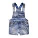 KIDSCOOL SPACE Baby Girl Boy Jean Overalls Toddler Summer Denim Shortall 3-4 Years Blue-1964