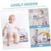 Buy Abaodam 4-Piece Functional Book Travel Toys - Interactive Busy Books for Toddlers & Babies - Soft Fabric Educational Toys - Buy Online on GoSupps.com