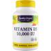 Healthy Origins Depot Vitamin D3 250mcg (10 000 IU) Depot 1 Capsule Every 10 Days 120 Softgels Highly Dosed Lab-Tested Soy Free Gluten Free Non GMO