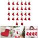 Buy Christmas Knitted Stockings | Embroidered Monogram Red Socks | Ideal Gift Bag for Holidays - Buy Online on GoSupps.com