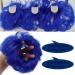 iLUU Hair Extension Curly Up Do Blue Color Synthetic Hair Messy Bun Extensions Wavy Elastic Chignon Bun Hairpieces Hair Extensions for Women Girl Cosplay #2517 2pcs/package #2517-dark blue - Buy Online on GoSupps.com