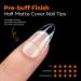 Modelones 216pcs Full Cover Nail Tips Set - Soft Gel PMMA Resin 12 Sizes Short Almond DIY Nail Art & Designs - Buy Online on GoSupps.com