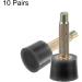 Buy HARFINGTON 10 Pairs TPU High Heel Tips Durable Replacement Caps for Women s High Heels 2.4mm Fine Core Pin 7mm Round Shape Repair Caps in Black | International Shipping Available - Buy Online on GoSupps.com