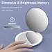 Luckme LED Lighted Compact Mirror - 4 Inch, 1X/5X Magnification, Brightness Adjustable, Travel Makeup Mirror - Purple - Buy Online on GoSupps.com