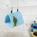 Peony Parrot Hammock Bird Nest - Warm Plush Hanging Cage Tent for Winter - Pet Toy Pouch Bed - Blue - Buy Online on GoSupps.com