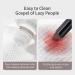 MSQ Reusable Lip Smudge Brush - Professional Portable Lip Brush for Lipstick and Lip Balm - Flat Makeup Tool with Cover - Pure Black - Buy Online on GoSupps.com