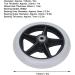 Wheelchair Wheels Stable Operation Large Carrying Capacity 6in Solid Wheel for Walkers for Rollators - Buy Online on GoSupps.com