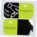 BELLIFFY 2pcs Storage Bag Styling Tool Organizer Empty Matte Lip Tubes Hair Dryer Supplies Velvet Black - Buy Online on GoSupps.com