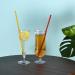 ALINK 12-Pack Glitter Reusable Clear Plastic Straws - 11 Long Tumbler Drinking Straws with Cleaning Brush - 10 Colors - Buy Online on GoSupps.com