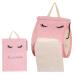 Toilet Roll | Cotton Cute Eyelash Shape Toilet Paper Organizer for Bathroom Toilet Paper Dispenser Box for Camping Bathroom RV Car Travel No Glue or Drill Needed Dyog Pink