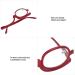Red Magnifying Makeup Glasses - Essential Tool for Women | +2.50 Reading Eyeglasses - Buy Online on GoSupps.com