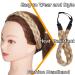 Silk-Co Women s 5-Strand Blonde Braided Headband | Vintage Elastic Hair Band for Weddings | Hair Tie & Extensions | 3.8cm Wide Blonde & Honey Blonde - Buy Online on GoSupps.com