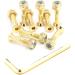 Skateboard Hardware 9PCS Bolts Set Deck Mounting Screws Nuts Hex Key Skate Parts Outfits Color Fasteners Longboard Cruiser Best Mounting Parts Silver Golden Green 1 1/4" 1" 7/8" Golden 1.0 Inches - Buy Online on GoSupps.com