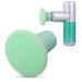 Massage pistol heads brush fascia massage head silicone-replacement muscle massage head for reducing pain (18-19 mm) (light green)