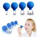 4 PCS Glass Facial Cupping Set | Silicone Vacuum Suction | Cupping Massage Therapy | A Kit For Anti Cellulite, Anti Wrinkle and Instantly Ageless Skin | For Eyes, Face and Body