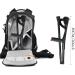 UZIAH Folding Forearm Crutches Crutches for Adults Adjustable Arm Crutches for Walking Silver - Buy Online on GoSupps.com