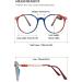 Buy Vevesmundo Blue Light Filter Reading Glasses - Metal Large Round Nerd Glasses for Men | Anti-Blue Light | +0.5 to +4.0 | 1 Piece Transparent Blue - Buy Online on GoSupps.com