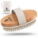 Lebr ke Dry Brush Bath Brush - With Practical Storage Bag - Perfect for Removing Dead Skin - Exfoliating Body Brush Exfoliating Brush