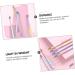 Homsfou 8-St Macaron Toothbrush - Travel Tooth Hygiene & Oral Care for Adults | Sleeping Light & Fabric Design - Buy Online on GoSupps.com