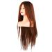 Shop Window Doll Head for Hairstyling Training - Dark Brown Hair Styling Training Head for Hairdressers - Buy Online on GoSupps.com