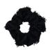 Kitsch Brunch Hair Scrunchie for Women, Stylish Hair Elastic, Hair Tie for Thick Hair & Thin Hair, Hair Band, Black Hair Tie for Girls & Women, Ponytail Holder, Hair Accessory for Women- Frayed Black