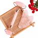 Anti-Aging Facial Massage Roller natural crystal rose quartz gua sha jade roller