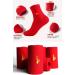 Men's Thick Cotton Chinese New Year Red Socks - Zodiac Wedding & Festive Mid-Tube Stockings (Size 39-45) - Buy Online on GoSupps.com