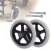 Wheelchair Wheels 6in 7in 8in Disabled Wheelchair Wheels Replacement 2pcs Grey Wheelchair Front Wheels for Replacement Wheels(8in/19cm)