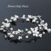 JAKAWIN Silver Bridal Flower Hair Vine Headpiece - Wedding Hair Accessory for Women - Buy Online on GoSupps.com