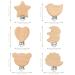 Ruby 6-Pack Natural Wood Pacifier Clips - Metal Animal Holder & Baby Accessories - Buy Online on GoSupps.com