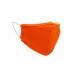 Bodico neon Cotton/polyester Washable Kids Face Mask Orange 1 Countorange